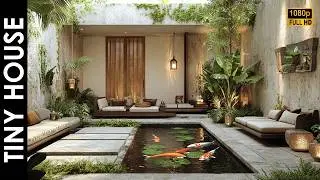 Balinese-Style Tiny Home Courtyard: Blending Tradition and Modernity