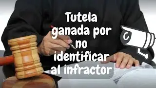 🔴 Tutela contra fotomultas ganada por no identificar al infractor.
