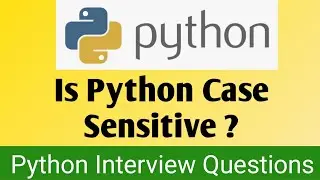 #PythonCaseSensitivity