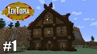 TekTopia #1 - Getting Started (Minecraft Villager Mod)