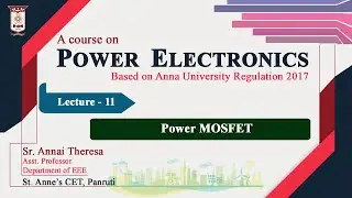 Lecture 1. 11- Power Electronics-  Power MOSFET