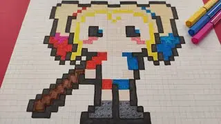 TUTO PIXEL ART - Comment dessiner Harley Quinn