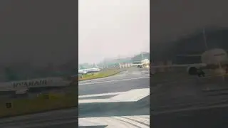 Traffic on runway at Dublin Airport