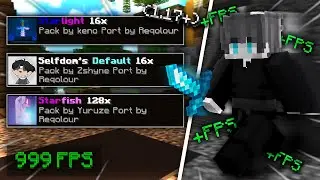 TOP 3 BEST MCPE PVP TEXTURE PACKS *FPS BOOST* (1.17+) #2