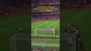 Emi Martinez winding up the Man Utd fans after last minute penalty miss