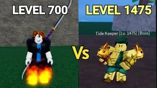 Fighting Tide Keeper Boss For THIRD SEA! (Blox Fruits)