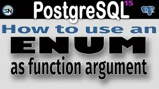 PostgreSql Enum: A Beginner's guide to Implement and Use ENUMS in a function.