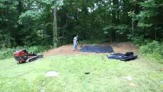 A-Frame Storage Shed Delivery and Gravel Site Preparation in Thurmont Md