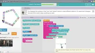 Solutions to: Code Studio Lesson 7 The Artist 2 1-11