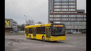 Автобус Минска МАЗ-203.016,гос.№ АТ 0185-7,марш.113с (26.04.2020)