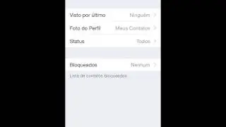 Opções de privacidade WhatsApp no iPhone