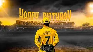 ms dhoni birthday video editing alight motion || ms dhoni birthday editing || Vivid Genix