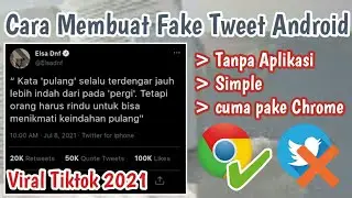 Tutorial Fake Tweet Quotes di Android Tanpa Aplikasi || Viral 2021