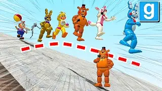FIVE NIGHTS AT FREDDY'S GMOD: FAZBEAR ULTIMATE PACK TOY ANIMATRONICS WHO HAS THE LONGEST JUMP!