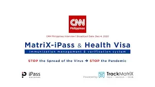 MatriX-iPass & Health Visa - CNN Philippines Interview
