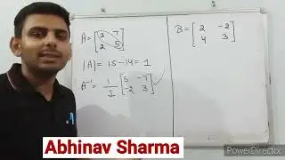 Inverse of Matrix to solve MCQ