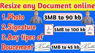 Resize Pdf file to 500kb Online|How to Resize any Doucement in 2020|Pdf Size Reducer