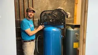 How to change the Belt on an upright 60 gallon 5 hp air compressor
