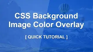 How to put an overlay on any image in CSS || CSS Tutorial || WEB DEVELOPMENT || HTML || VS CODE