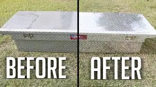 HOW TO POLISH DIAMOND PLATE ALUMINUM TOOL BOX LIKE A PRO! | EASY AT HOME METHOD