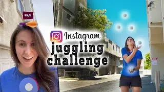 I tried the Instagram JUGGLING CHALLENGE!