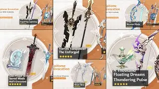 Weapon Banners from version 1.0 to 3.5 