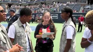 MINDLESS BEHAVIOR Interview W/ Pavlina NY 2012 USTA ARTHUR ASHE KIDS DAY