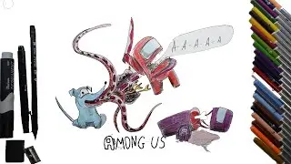 Among Us - How to Draw a Poster