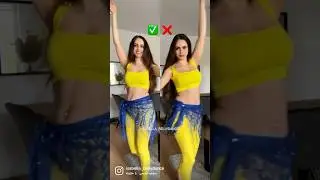 Hip Twist Step - Correct vs. Wrong - Belly Dance Tutorial 