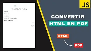 Créez des PDF Dynamiques avec HTML, CSS et JavaScript