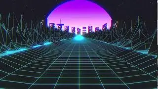 Synthwave VJ Loop Stock Video/Animated Background