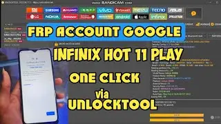 frp account google infinix hot 11 play via unlocktool one click