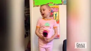 Brave Girl Gives Cancer Pep Talk to World