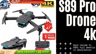 2021 NEW S89 4K HD DUAL CAMERA DRONE REVIEW