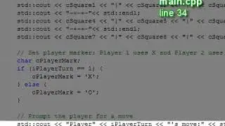 C plus plus Console Lesson 9  - Tic Tac Toe