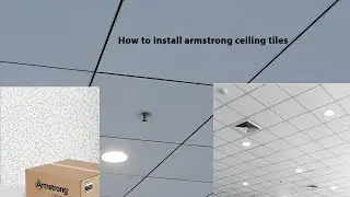 Armstrong ceiling tiles | How to install grid ceiling system in tamil | Tectonic Work