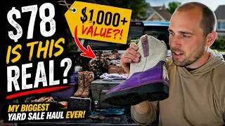 My biggest Yard Sale Haul ever! Truck filled. Is this real? Reselling on another level.