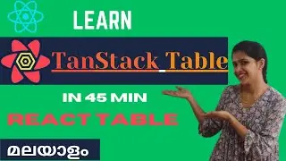 TanStack Table | React Table| MALAYALAM