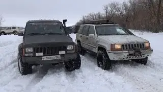 В битве Чероки и Гранд Чероки побеждает старенькая Нива!!! (Jeep Grand Cherokee vs Jeep Cherokee)