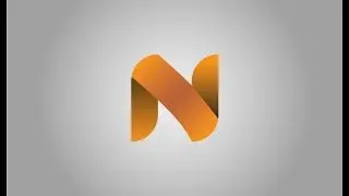 N Type Creative Logo design in Illustrator CC - Simple Letters Logo