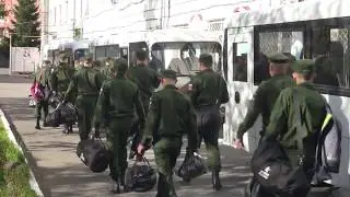 Отправка призывников на военную службу