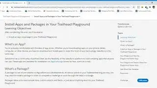 Developer Trailmix1 Install Apps and Packages in your trailhead playground