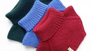 Garter stitch bib 