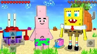 Minecraft PE - BOB SPONGE IN MINECRAFT !! (CELL PHONE)