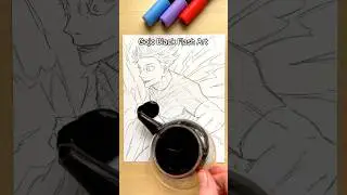 Drawing Gojo from Jujutsu Kaisen 🖤 