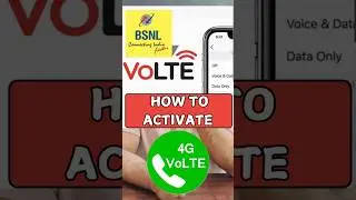 How to Activate Bsnl 4G Volte Service 