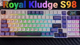 Royal Kludge S98 Wireless Mechanical Keyboard -  Smart Display adds loads of customization options