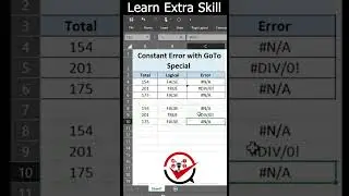 How to Find Constant Error in Excel Data