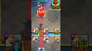 Cannon Cart Damage Battle 🥸🥸 #clashroyale #supercell  #shorts