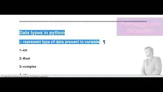 Data Types in Python Programming Language 